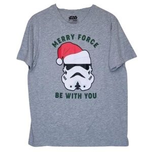 Star Wars Christmas Storm Trooper "Merry Force Be With You" Tee